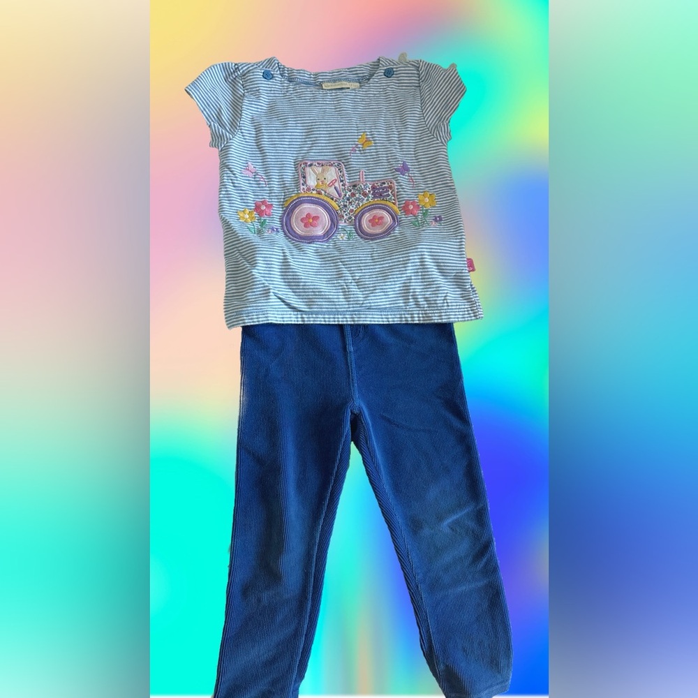Cute top and pants by Jojo maman Bebe, purchased separately.